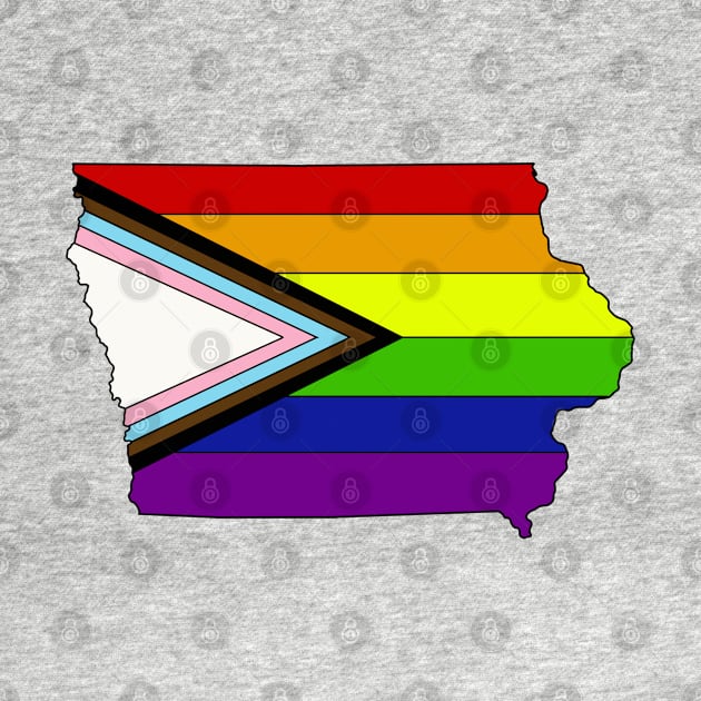 progress pride flag - Iowa by TheUndeadDesign